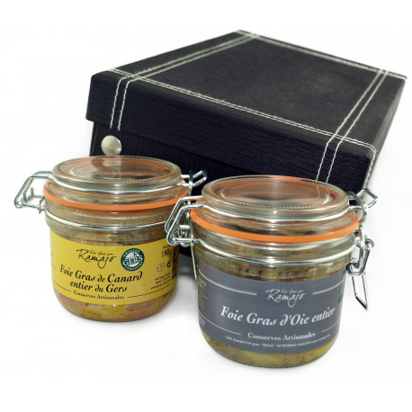 Coffret cadeau foie gras : Le Duo Gascon - Cadeaux Entreprise