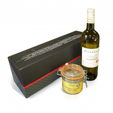 Coffret Cadeaux Gascogna, Foie gras de Canard et vin blanc moelleux