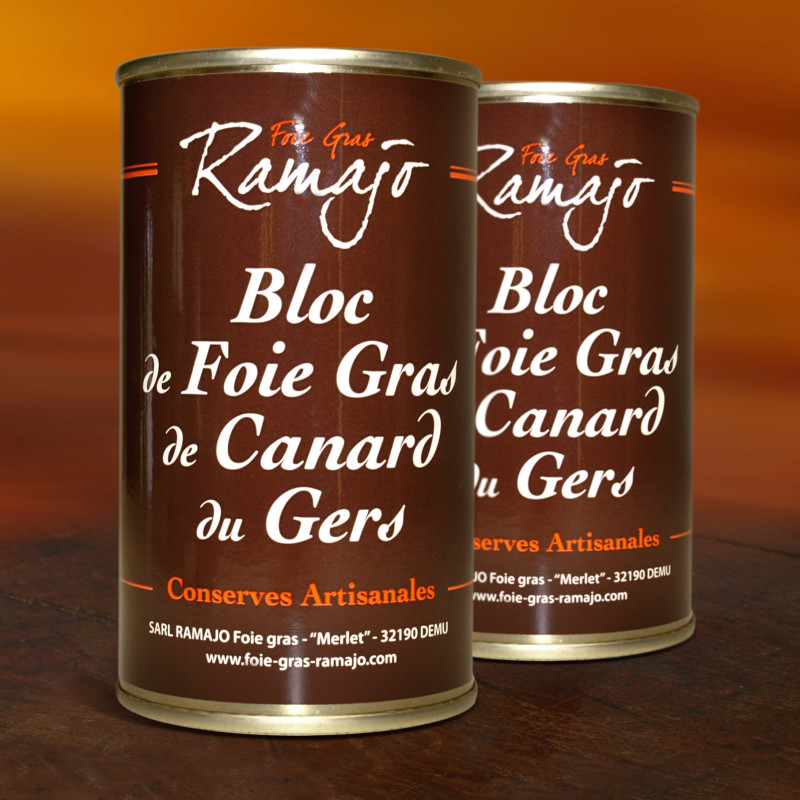 Bloc foie gras de canard du Gers - Lot de 2 x 200g - Direct Producteur