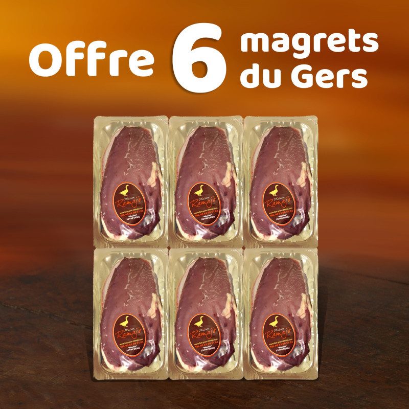 Lot de 6 Magrets de Canard Frais