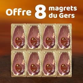 Lot de 8 Magrets de Canard Frais